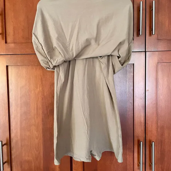 Movement Hot Shot Mini Dress Built In Shorts Mocha Latte Size Large - Image 9