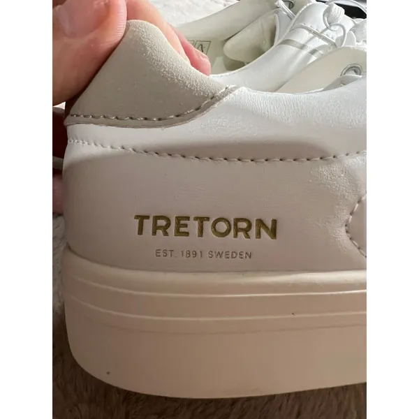 Tretorn Womens Serve Sneakers White/Grey Size 9 Memory Foam Footbed Durable Ligh - Image 9