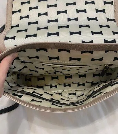 Kate Spade Tan And Cream Messenger Bag - Image 6
