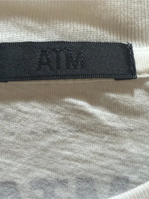 ATM Anthony Thomas Melillo White Boxy Tee Size M EUC Black Size M - Image 4