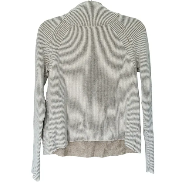 Cyrus Womens Roll Neck Sweater Small Beige Old Money Quiet Luxury Soft Neutral - Image 3