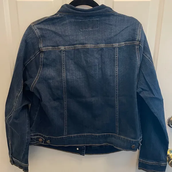 Torrid Denim Fitted Trucker Jacket Kalahari Wash Blue Jean 0 L 12 Western‎ NWT - Image 7