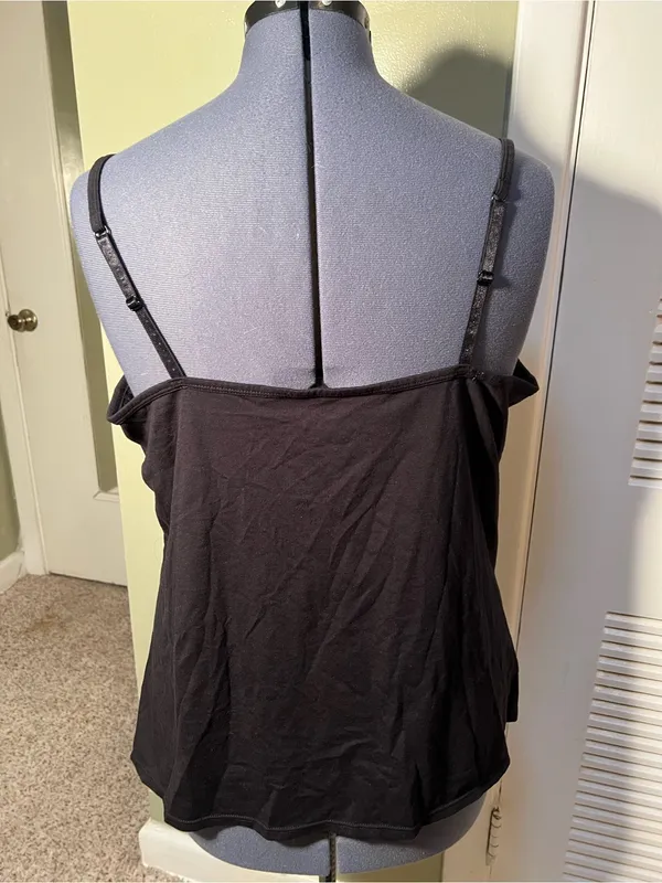 Old Navy Women’s Plus Sz 3X First-Layer Camisole Tank Top Black Jack Square Neck - Image 6