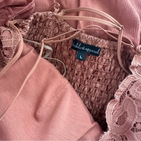 Wishlist Apparel Southern Fried Chics Double The Love Dress Size Large Lace - Image 5