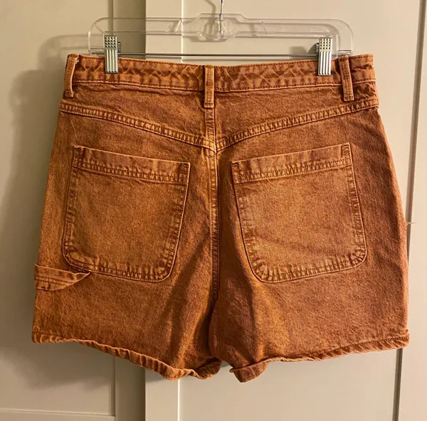 Universal Thread Rust Brown High Waisted Jean Shorts - Image 2