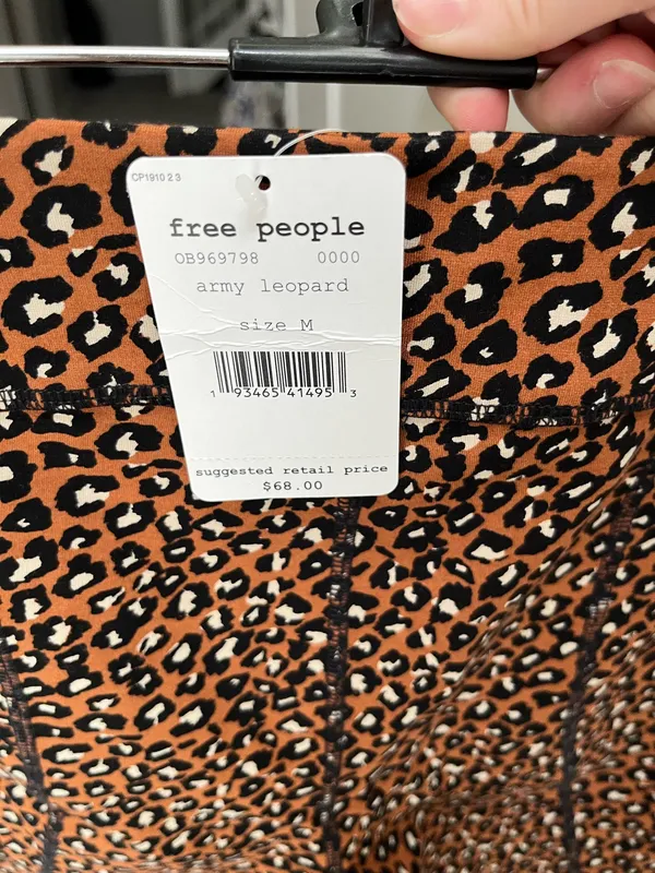 NWT Free People Cheetah Print Bike Shorts - Image 3