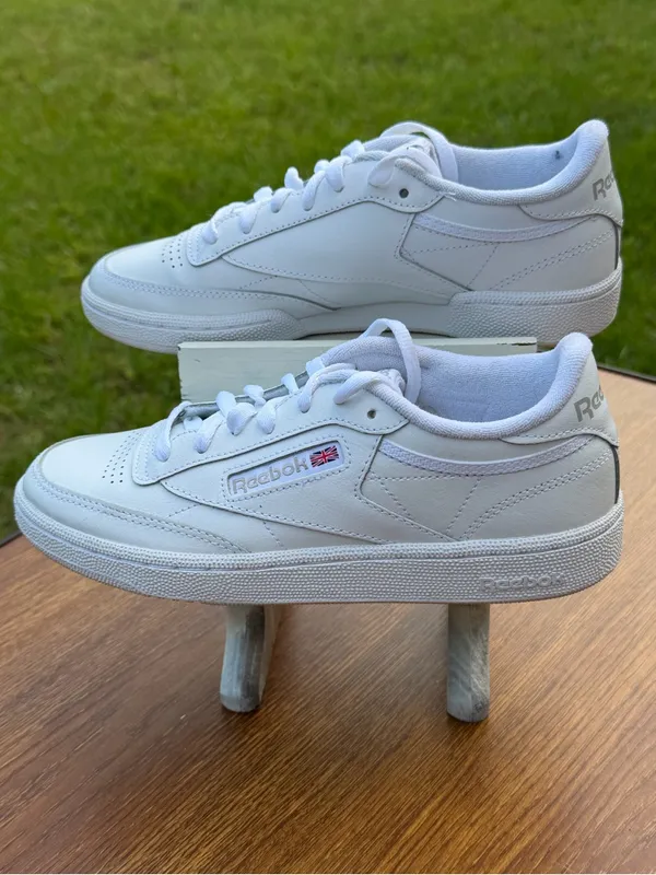 Reebok Club C 85 Classic White Leather Sneakers Women’s Size 7 - Image 2
