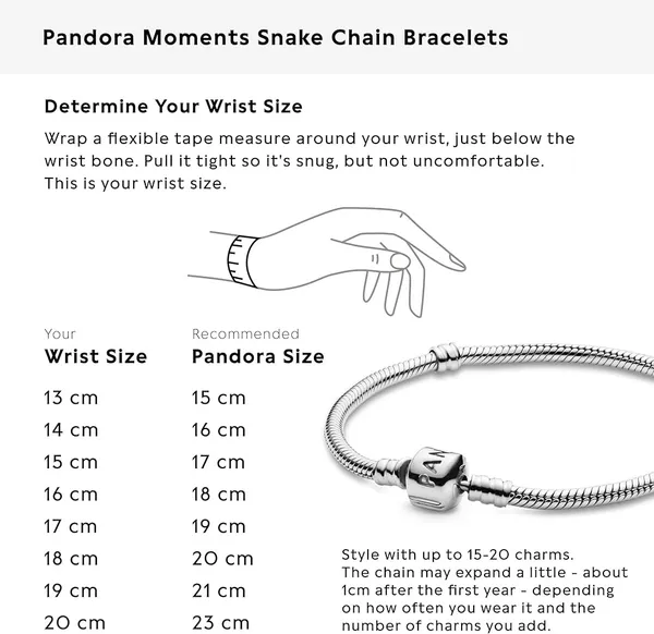 Pandora Authentic  Snake Chain Bracelet 💗NEW - Image 6