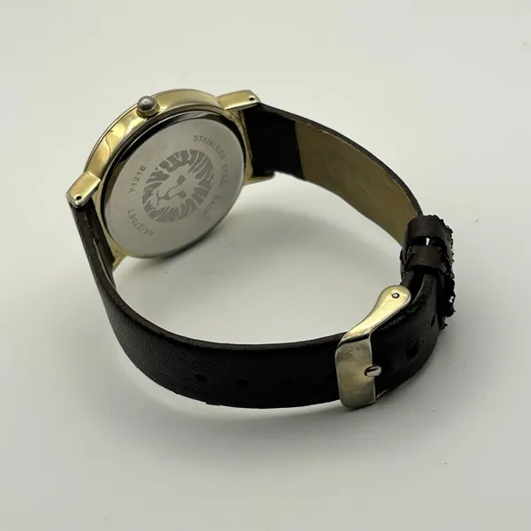 Anne Klein AK/2756T Gold Case Brown Leather Women’s Watch Working New Battery - Image 5