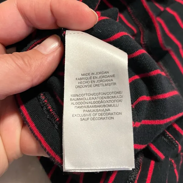 Ralph Lauren Black and Red Striped Top‎ - Image 4