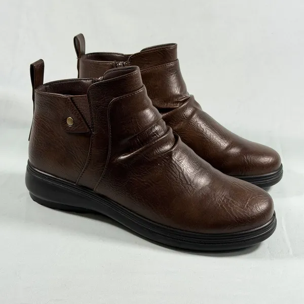 Easy‎ Street Size-7W Womens Boot Ariadne Tan Brown - Image 3