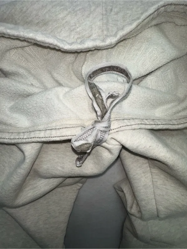 VTG Y2K Abercrombie & Fitch Sweatpants Gray Spellout Back Logo Joggers Large - Image 8