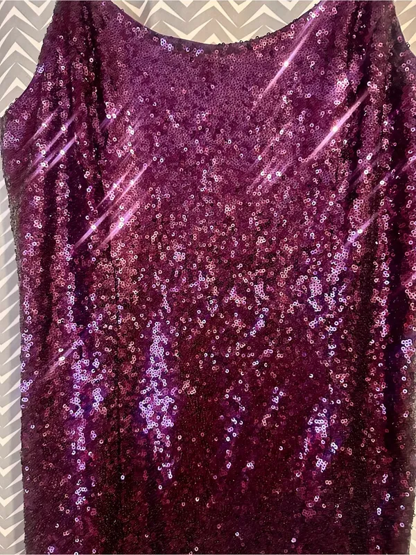 Lulus | Bring It Purple Sequin Bodycon Mini Dress, XL - Image 4