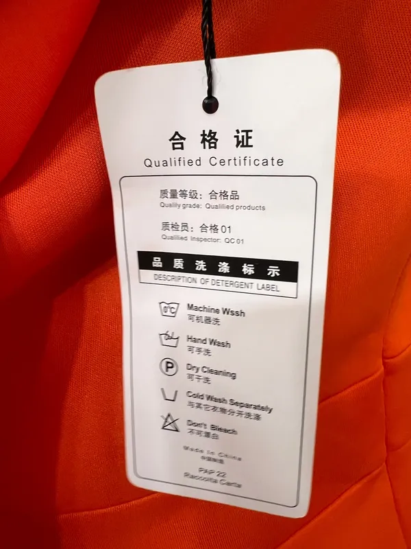 AOMEI vibrant orange off-shoulder dress woth bow - Image 6