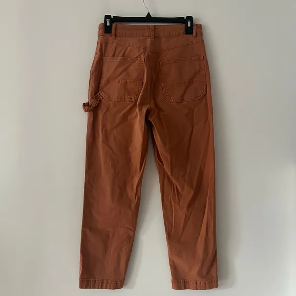Marine Layer Womens Maya Slim Straight Leg Utility Pant Chino Amber Brown Size 4 - Image 5