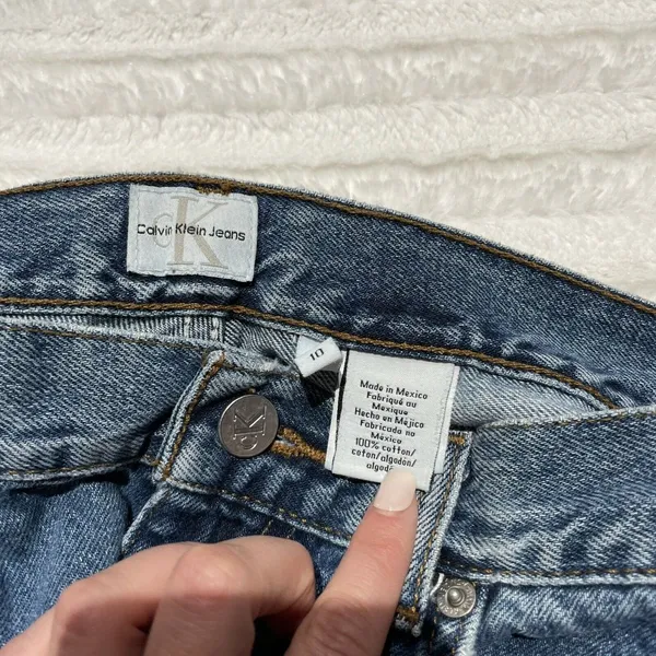 Calvin‎ Klein Jeans Vintage Mom Denim Size 10 - Image 7