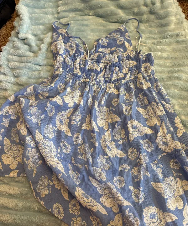 Love Tree Light blue short dress - Image 2