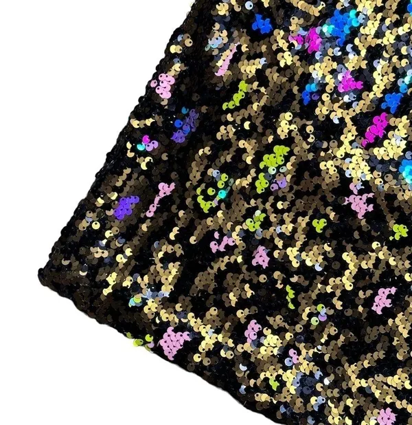 Dress the Population x Cosmopolitan Leopard Sequin One Shoulder Mini Dress US XS - Image 4