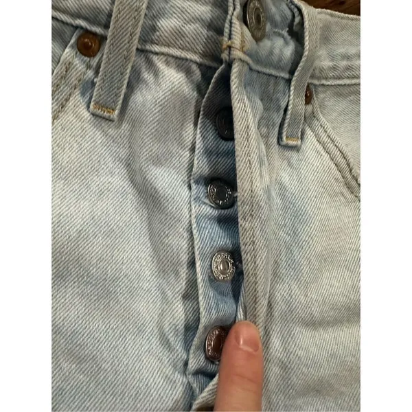 Women's Levi's‎ 501 Original High Rise Jean Shorts Sansome Muse Blue Sz 26 - Image 9
