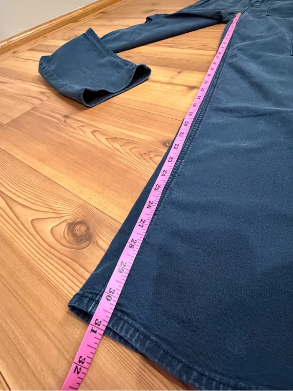 American Eagle Women Stretch Cargo Straight Pants Blue Gray Size 6 Long Tall - Image 8