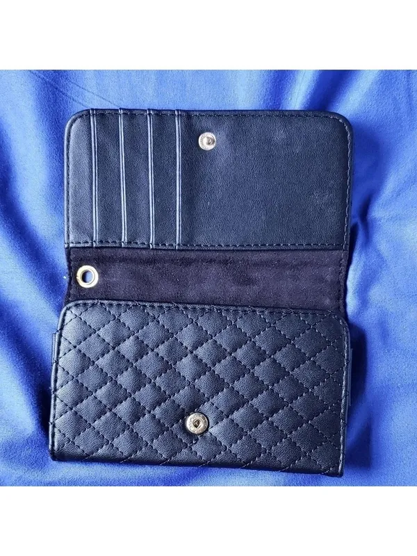 Unlisted Black Quilted Wallet Womens - Image 2