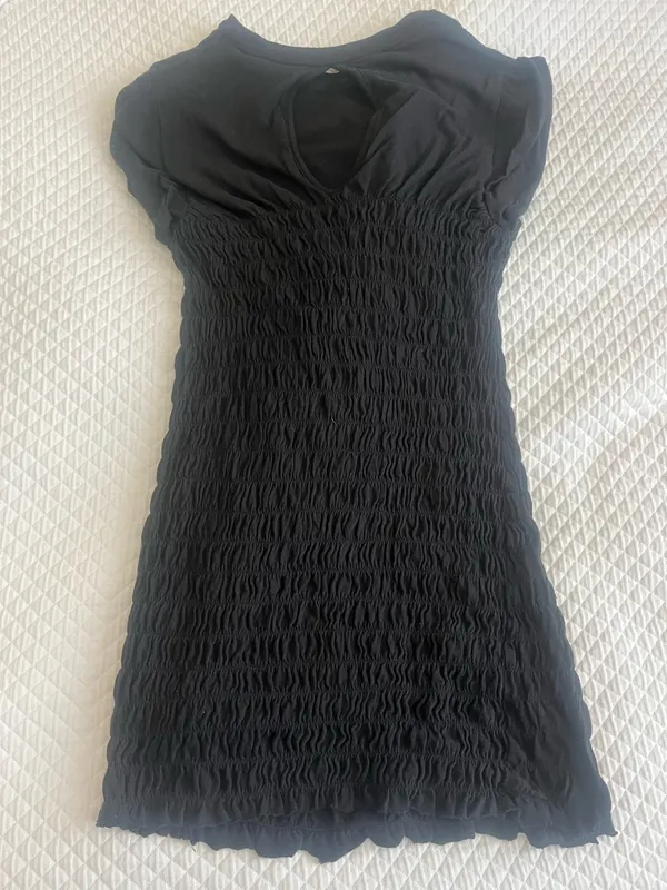 Urban Outfitters Black Scrunch Dress - Image 2