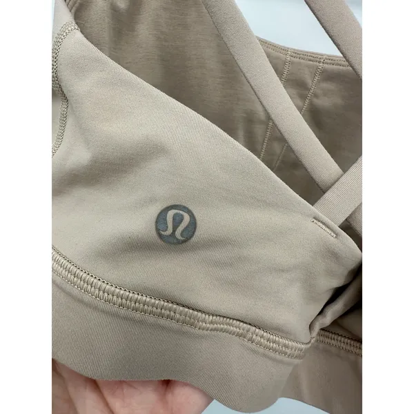 Lululemon Womens‎ Tan Energy Sports Bra Sz 10 Workout Gym Training Running - Image 5