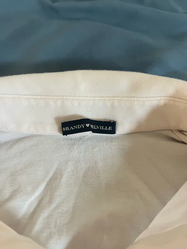 Light pink collared brandy Melville top - Image 2