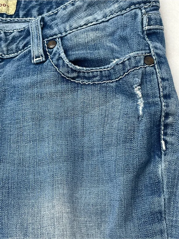 BKE Kate Boot Womens Medium Wash Stretch Bootcut Distressed Denim Jeans 30x33.5 - Image 5