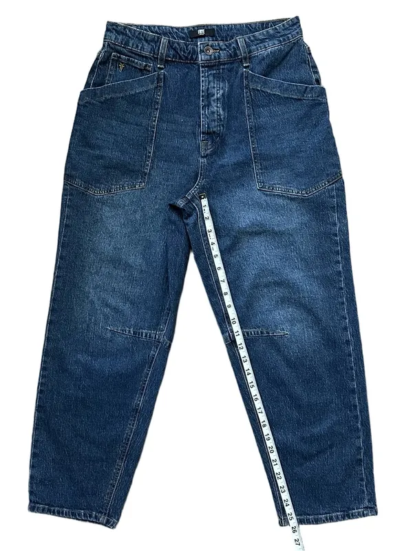 FRYE Barrel Style High Rise 5 Button Fly Cotton Stretch Jeans Size 6 - Image 7