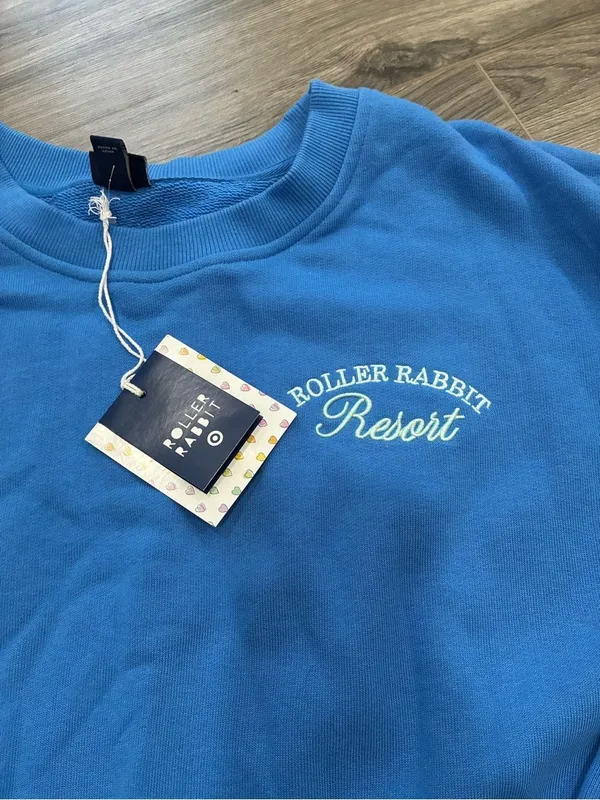 Roller Rabbit Resort women's Blue Crewneck Sweatshirt - Image 2