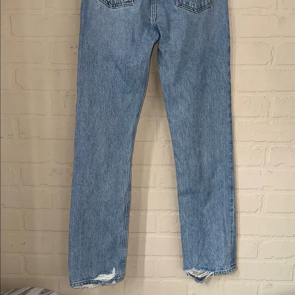 AGOLDE jeans 90’s pinch waist organic cotton distressed button fly - Image 5