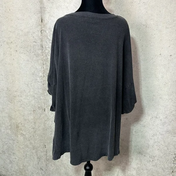 Blue B . Elegant Gray Women's Top Sz L Size L - Image 3
