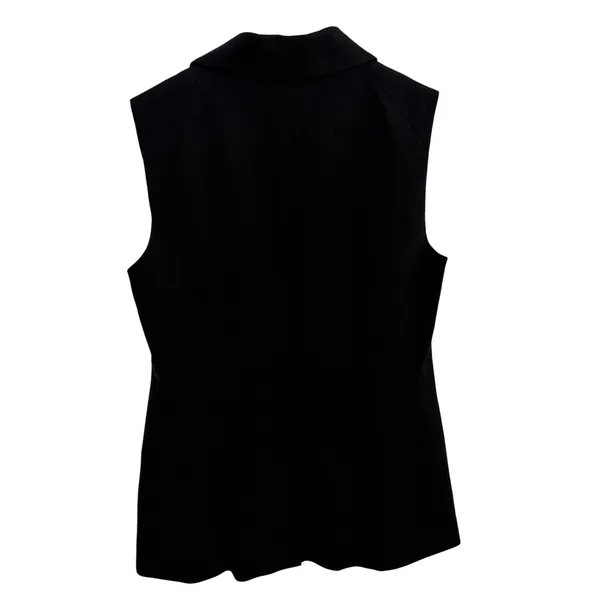 Trina Turk Vest Womens Size 6 Black Sleeveless Blazer Tailored Professional Top - Image 4