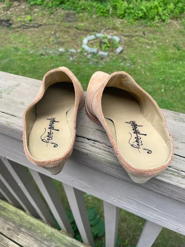 Free People Suede Mule Shoes - Image 9