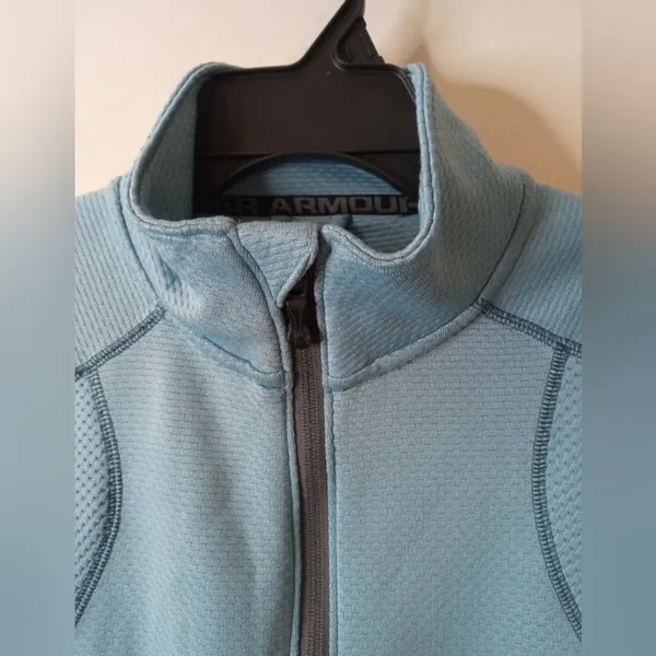 Under Armour AllSeasonGear 1/4 Zip Pullover Sweatshirt Small‎ Blue - Image 4