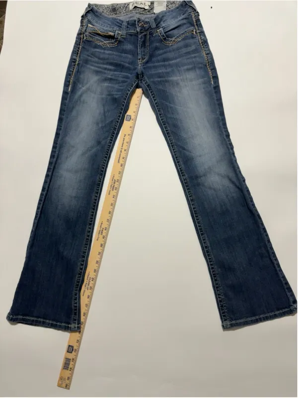 Ariat R.E.A.L. 1257 Women’s 29R Bootcut Jeans Festival Blue Western Stretch‎ - Image 8