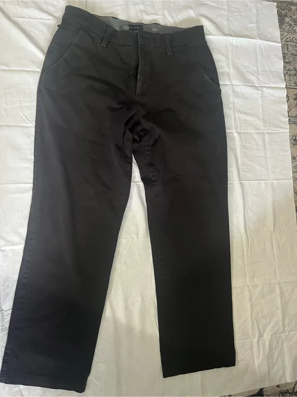 Men's Black Chino Pants Size 10 - Image 2