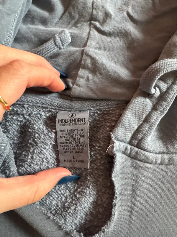 Vintage Sweatshirt Gray Size L - Image 2