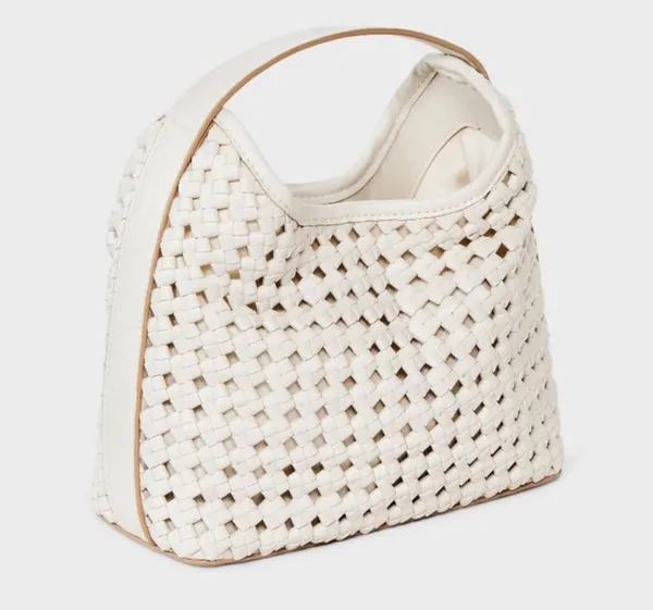 A New Day Mini Slouchy Handbag Basket Weave Pattern - Image 2