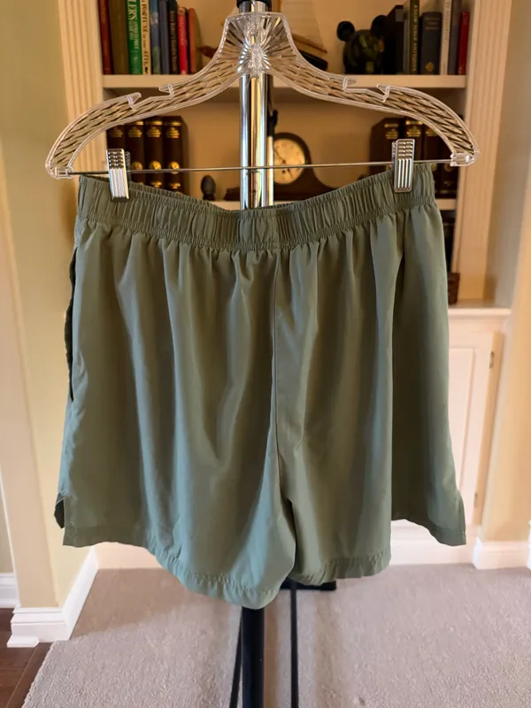 BCG Olive Green Running Shorts - Image 2