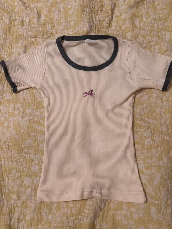 Cream Baby Tee Tan - Image 2