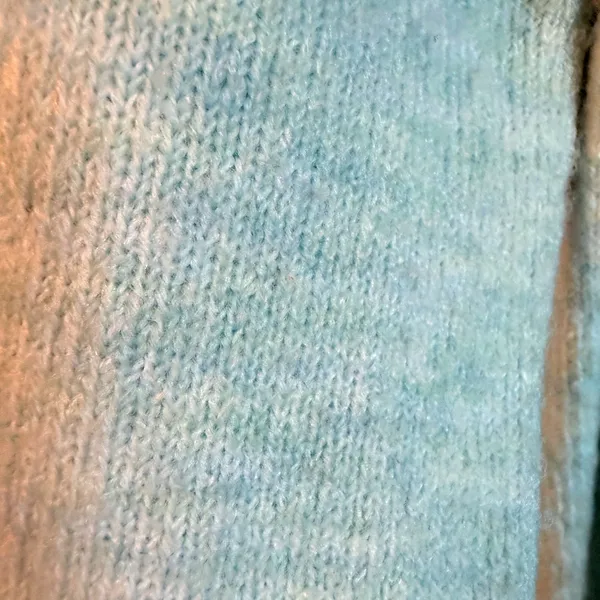 Lucky Brand Light Blue‎ Longline Open Front Cardigan Sweater Large Pockets - Image 9