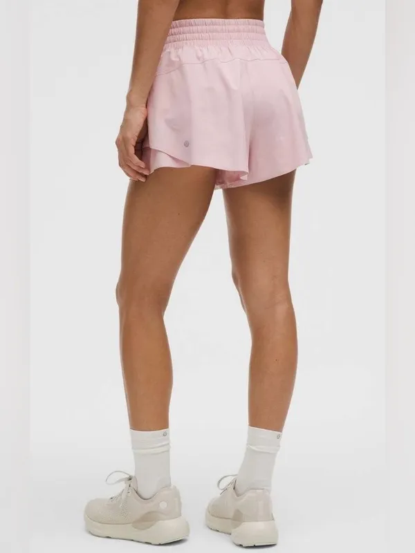 Lululemon NWT Shake It Out High Rise Run 2.5 Athletic Shorts light pink Size S - Image 2