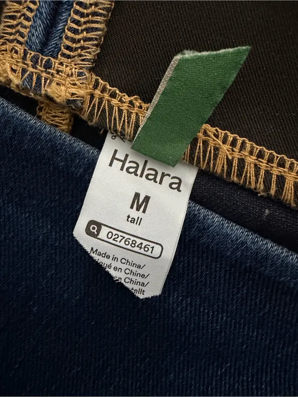 HALARA Flex High Waisted Multiple Pockets Baggy Wide Leg Jeans Size M Tall - Image 13
