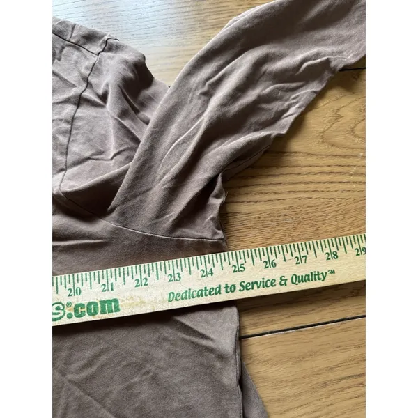 Old Navy Everywhere Women Size XXL Long Sleeve Brown T‎ Shirt Cotton Relaxed - Image 5