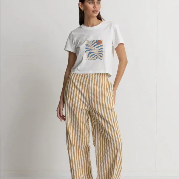 RHYTHM Woman’s Goodtimes Stripe Wide Leg Pant Size 4 - Image 10
