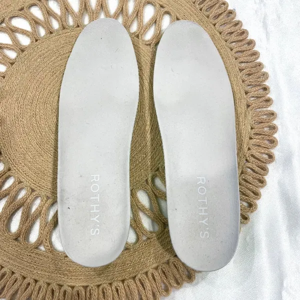 Rothy's The Lace Up Sneaker Chartreuse White Knit Size Women's 9 - Image 11