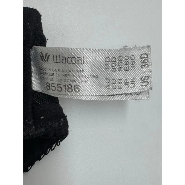 Wacoal Retro Chic Full Figure Underwire Bra 855186 Lace Seamed Cups 36D - Image 8