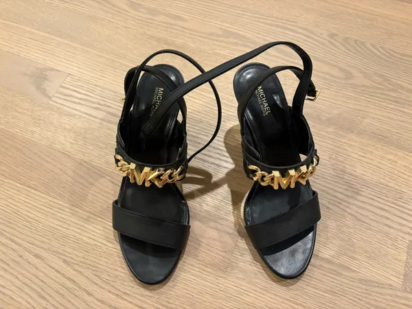Michael Kors Black Leather Heels - Image 2